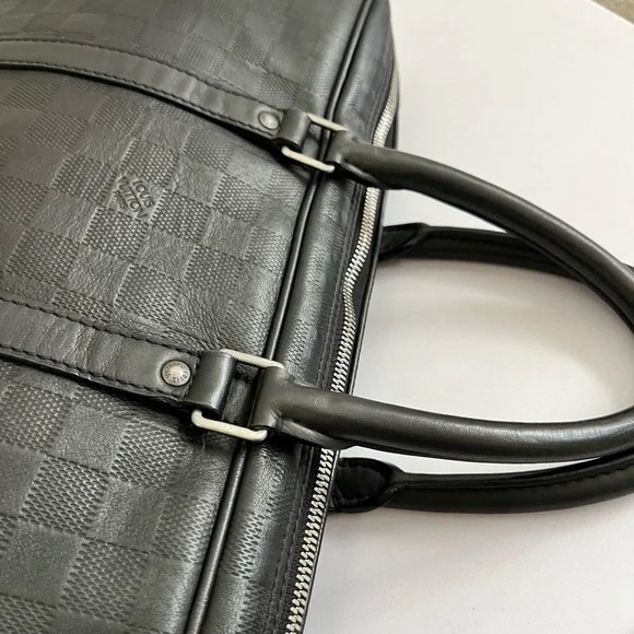 Louis Vuitton Men's Leather Briefcase - Lux Travel Work Bag - Picture 8 of 12